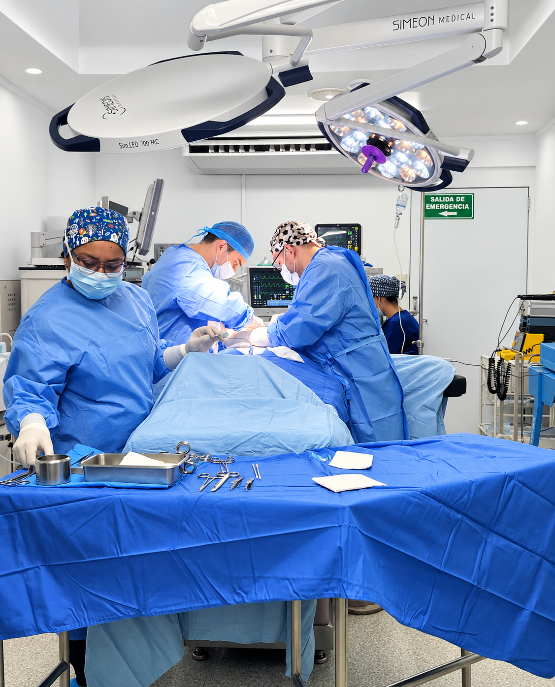 Sala quirúrgica disponible para alquiler en Clínica Jericó